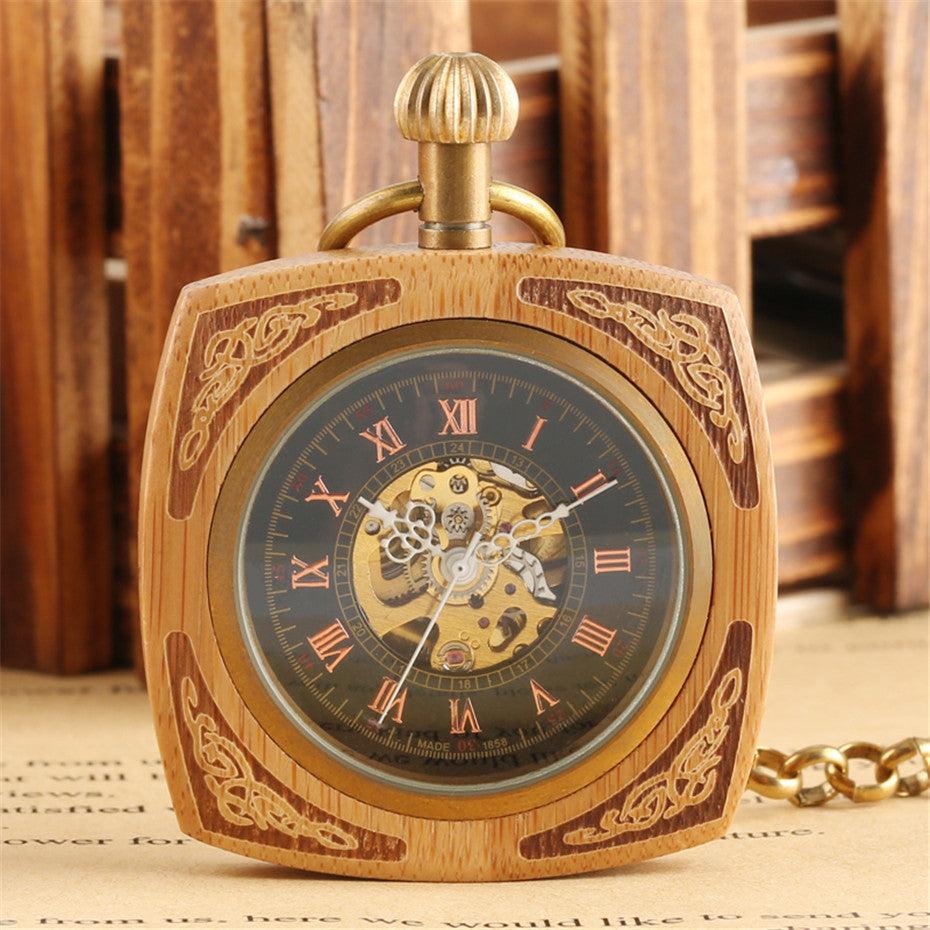 Antike quadratische Taschenuhr