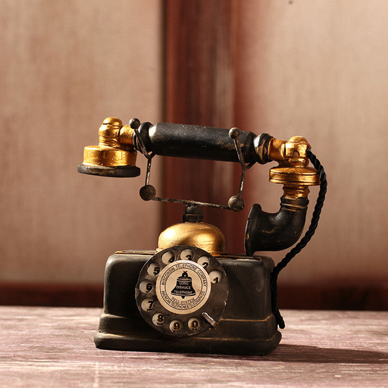 Vintage-Dekor-Telefon
