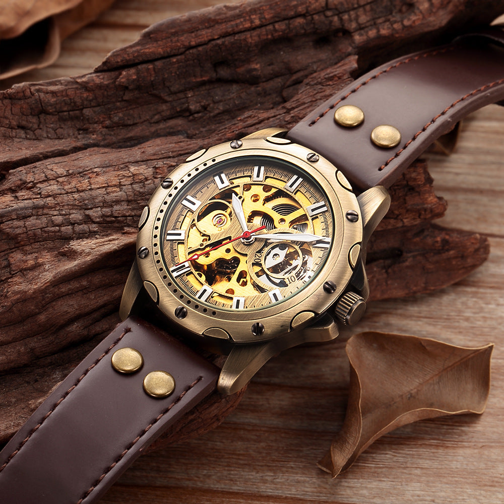 Steampunk-Zahnraduhr