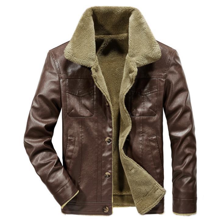 Herren-Fliegerjacke mit Pelzkragen
