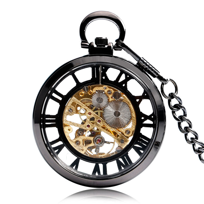 Taschenuhr mit freiliegendem Uhrwerk