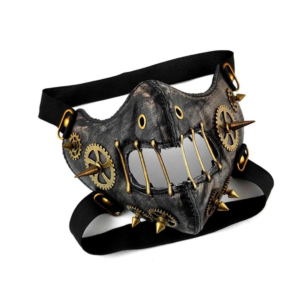 Steampunk-Maske aus Kunstleder