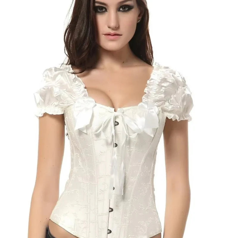 Viktorianisches weißes Bustier