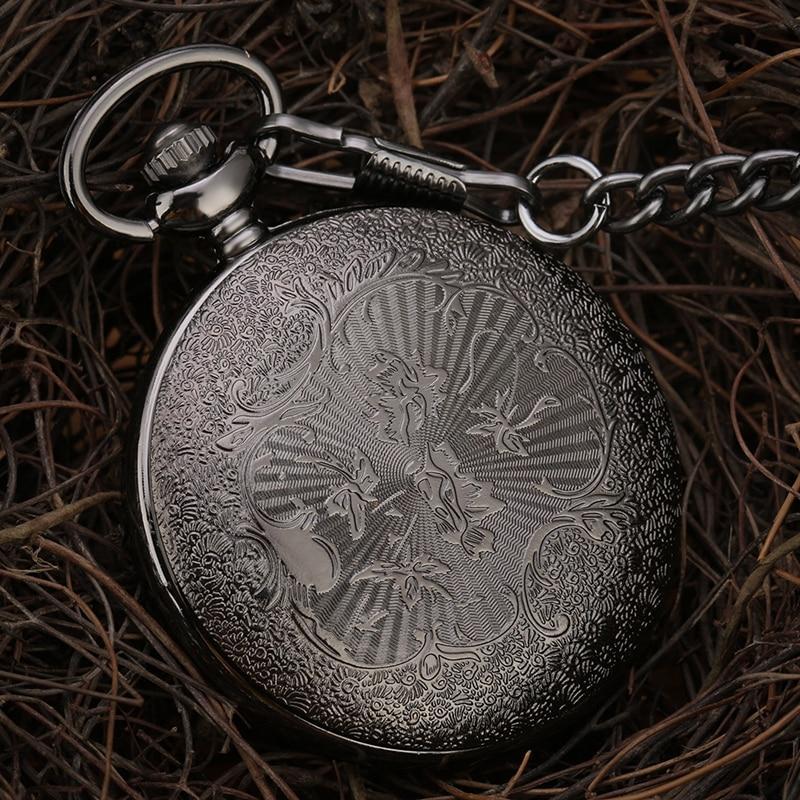 Schwarze Steampunk-Taschenuhr