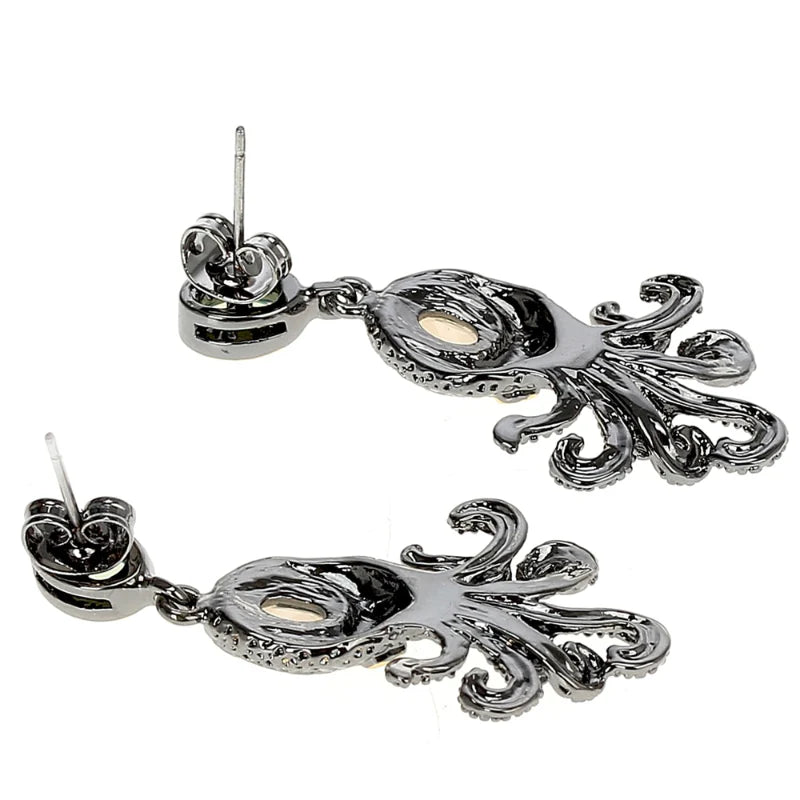 Steampunk-Oktopus-Ohrringe