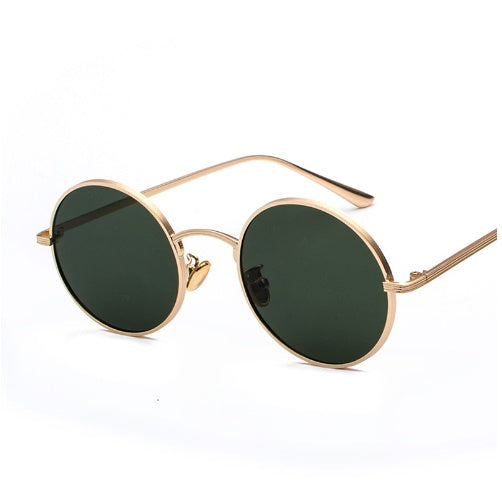 Runde Vintage-Steampunk-Sonnenbrille