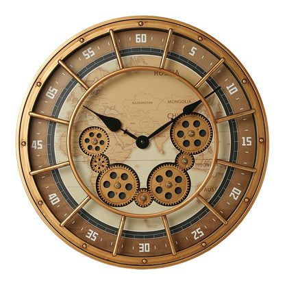 Vintage Steampunk-Uhr mit freiliegendem Uhrwerk