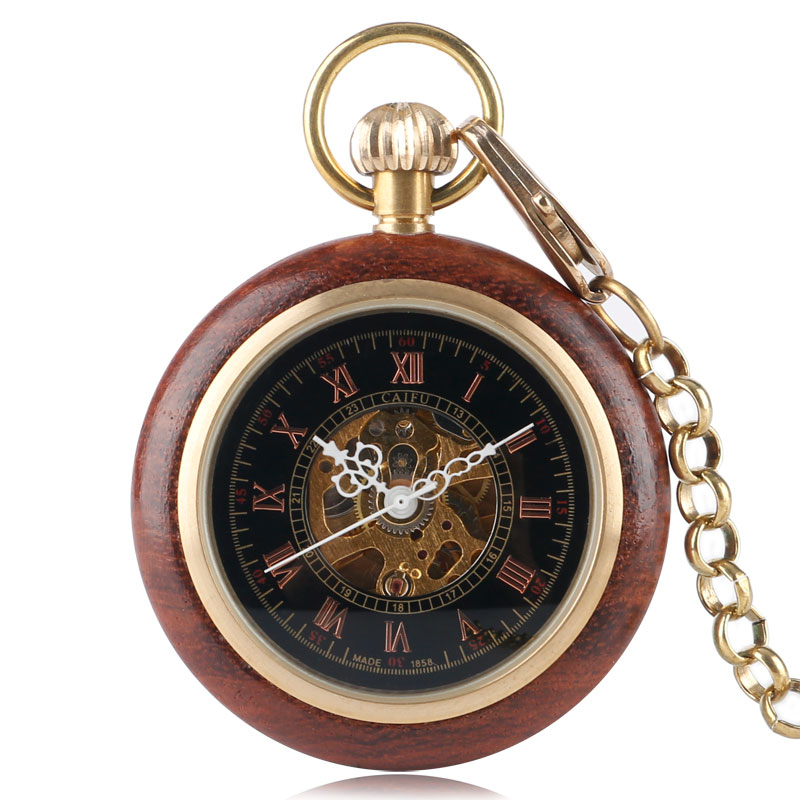 Taschenuhr aus Holz