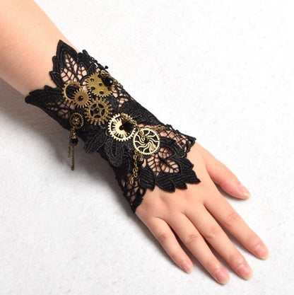 Steampunk-Armbänder Schraubwerk