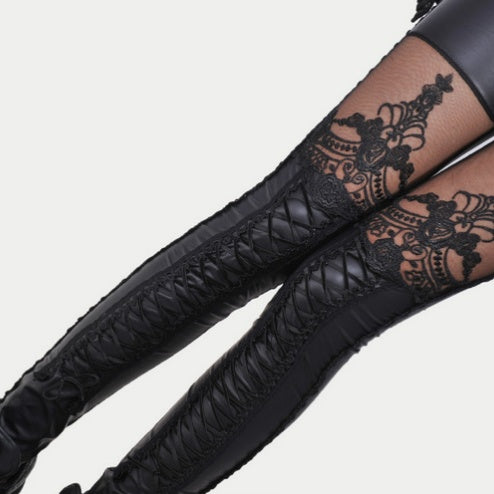 Gothic-Leggings für Damen