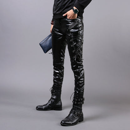 Gothic-Herrenhose aus Kunstleder