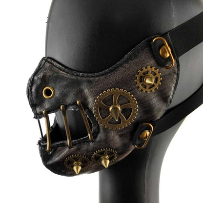 Steampunk-Maske aus Kunstleder