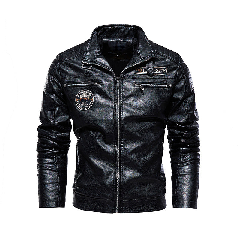 Bikerjacke aus Kunstleder