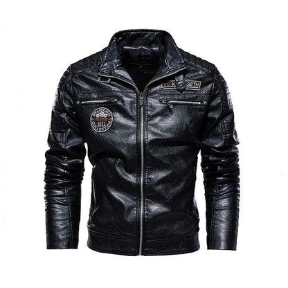 Bikerjacke aus Kunstleder