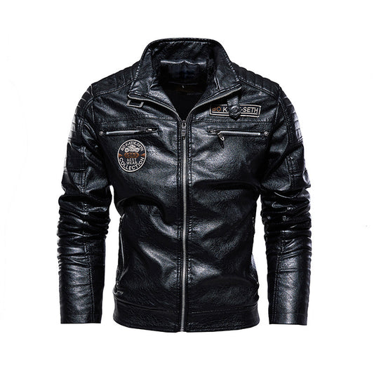 Bikerjacke aus Kunstleder