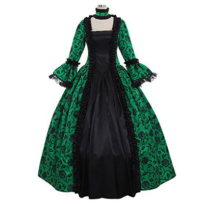 Rotes viktorianisches Steampunk-Kleid