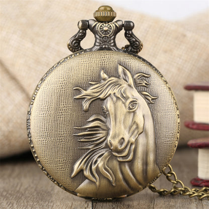 Taschenuhr mit Pferd