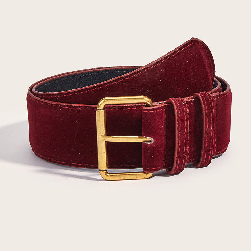 Damen-Ledergürtel aus gealtertem Leder