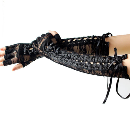 Lange Spitzenhandschuhe