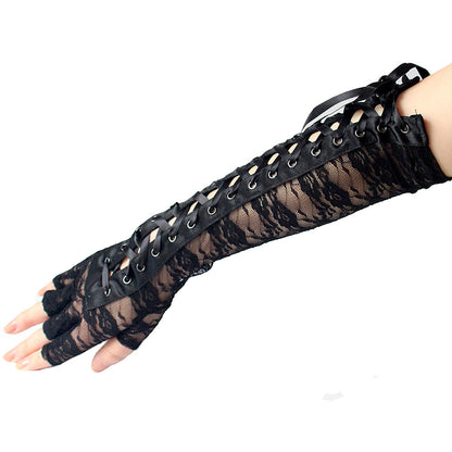 Lange Spitzenhandschuhe