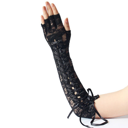 Lange Spitzenhandschuhe