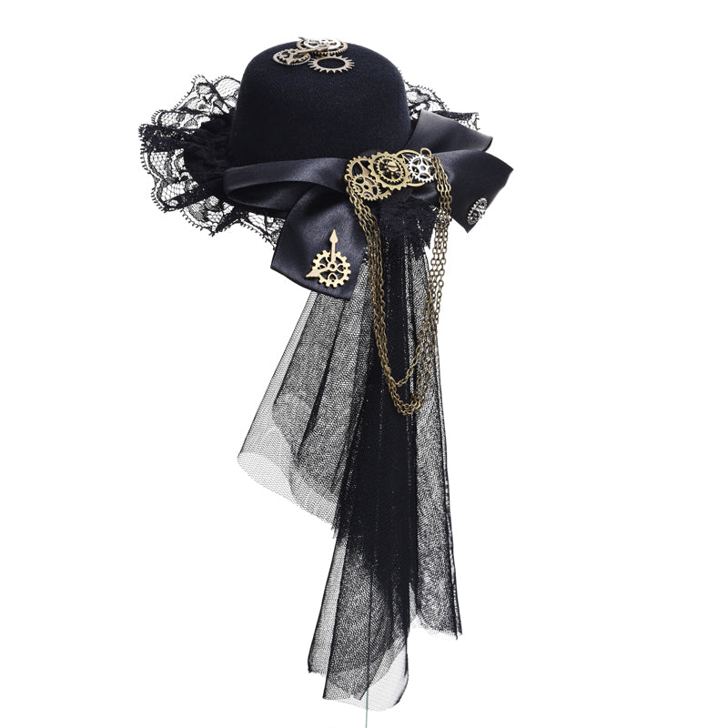 Kleiner gotischer Steampunk-Hut