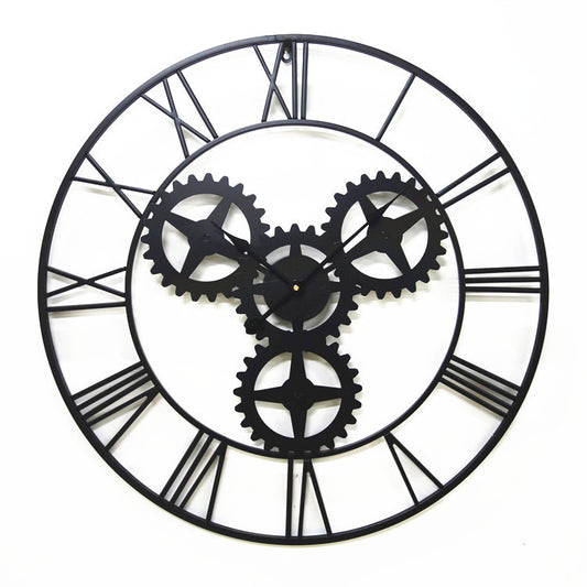 Vintage schwarze Steampunk-Uhr