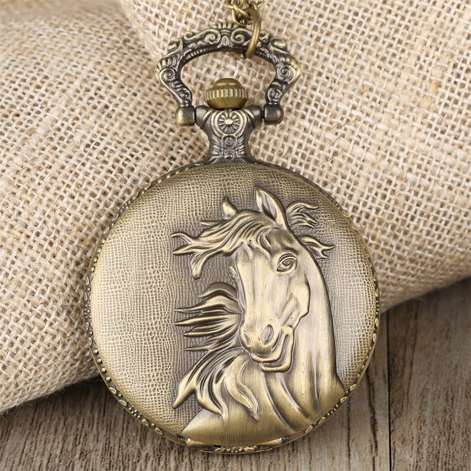Taschenuhr mit Pferd