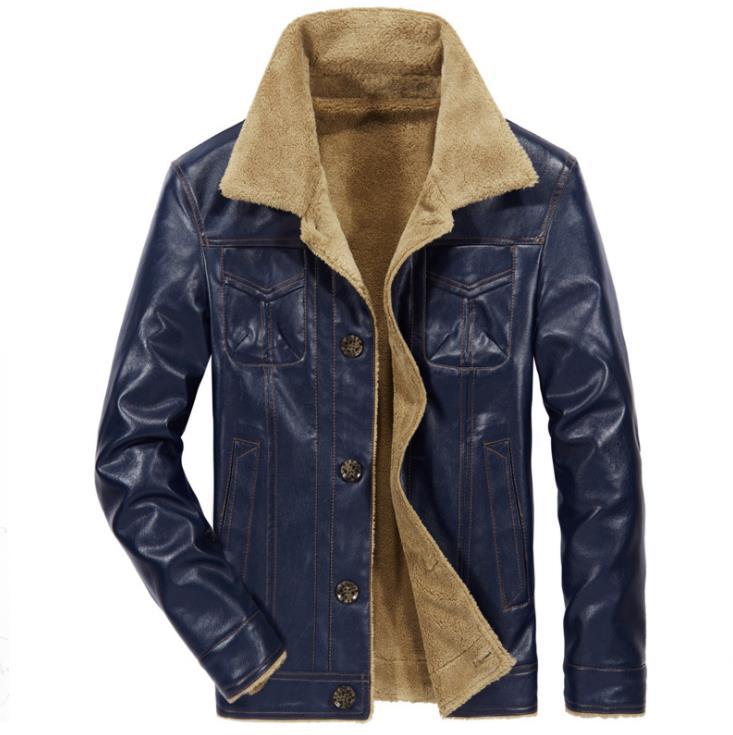 Herren-Fliegerjacke mit Pelzkragen