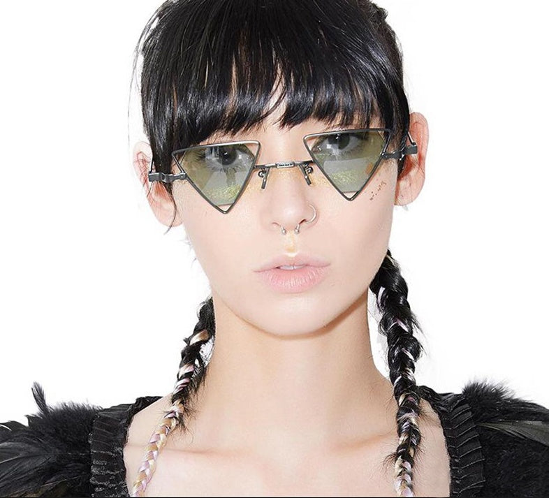 Dreieckige Steampunk-Sonnenbrille