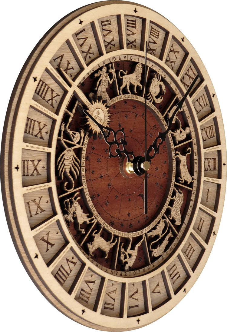 Steampunk-Uhr Astrologisches Zeichen