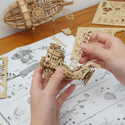 Steampunk-Zeppelin-Luftschiffmodell