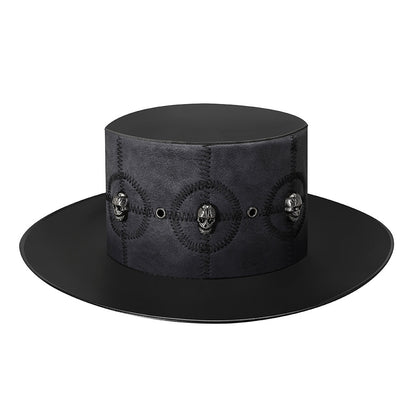 Steampunk-Totenkopfhut