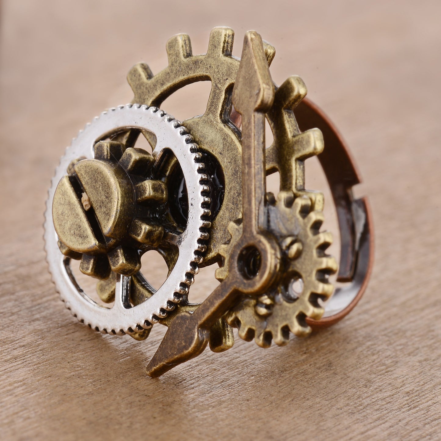 Steampunk-Zahnradring