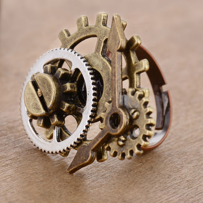 Steampunk-Zahnradring