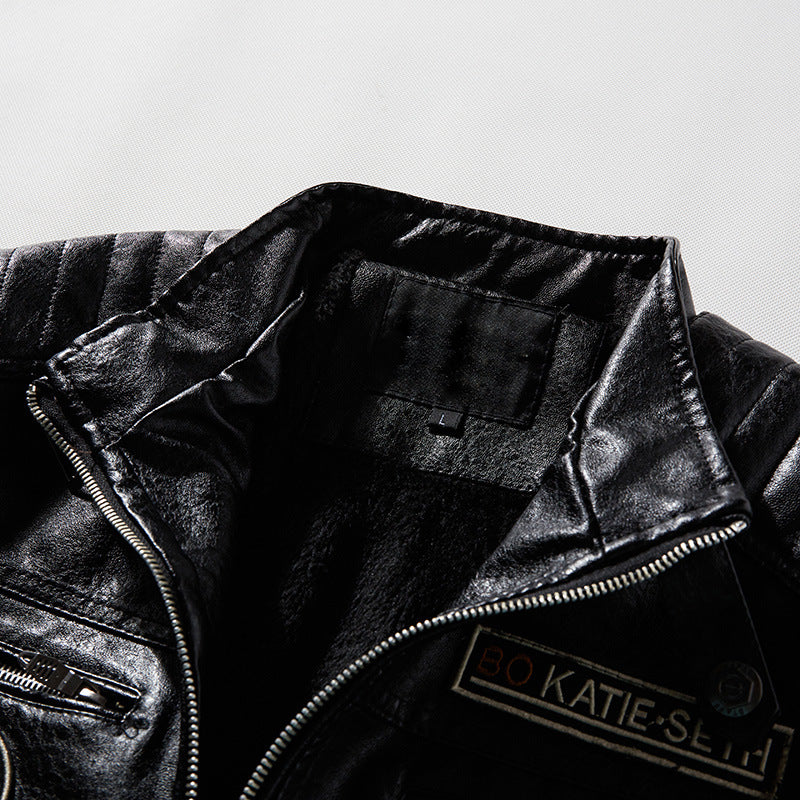 Bikerjacke aus Kunstleder