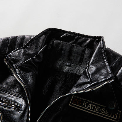 Bikerjacke aus Kunstleder