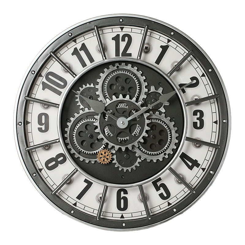 Vintage Steampunk-Uhr mit freiliegendem Uhrwerk
