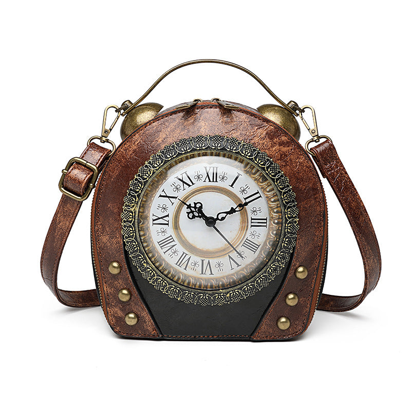 Steampunk-Uhr-Handtasche