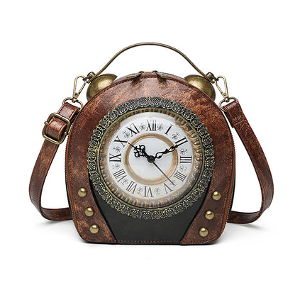 Steampunk-Uhr-Handtasche