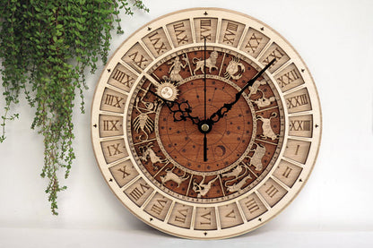 Steampunk-Uhr Astrologisches Zeichen