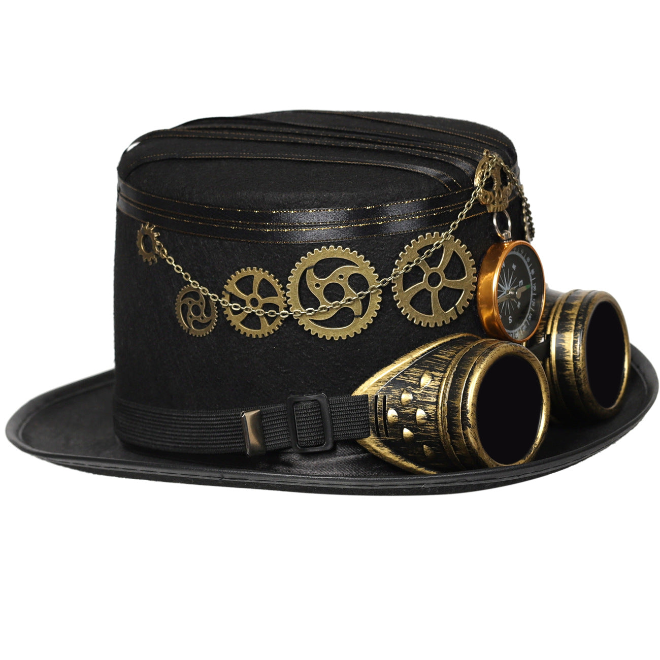 Steampunk-Hut mit Zahnrädern