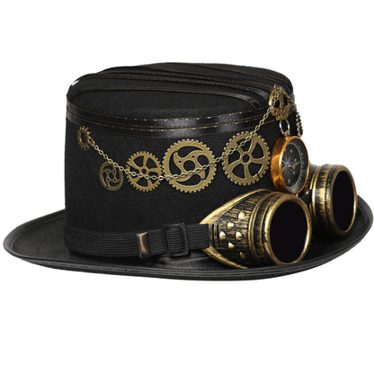 Steampunk-Hut mit Zahnrädern