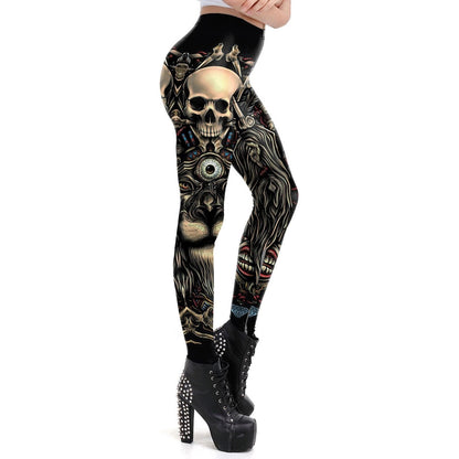 Totenkopf-Leggings