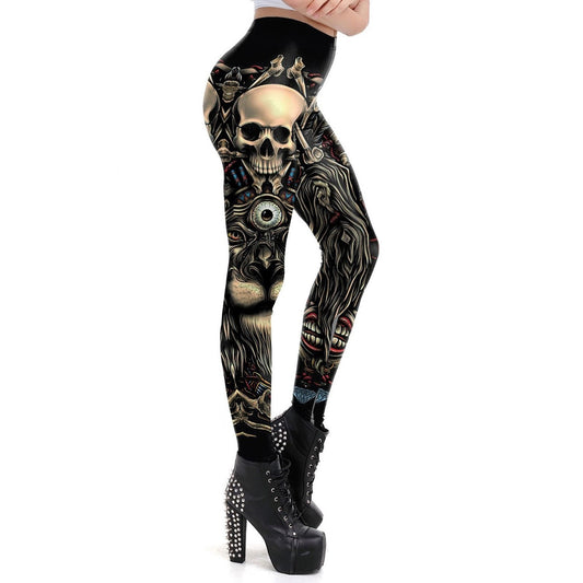 Totenkopf-Leggings