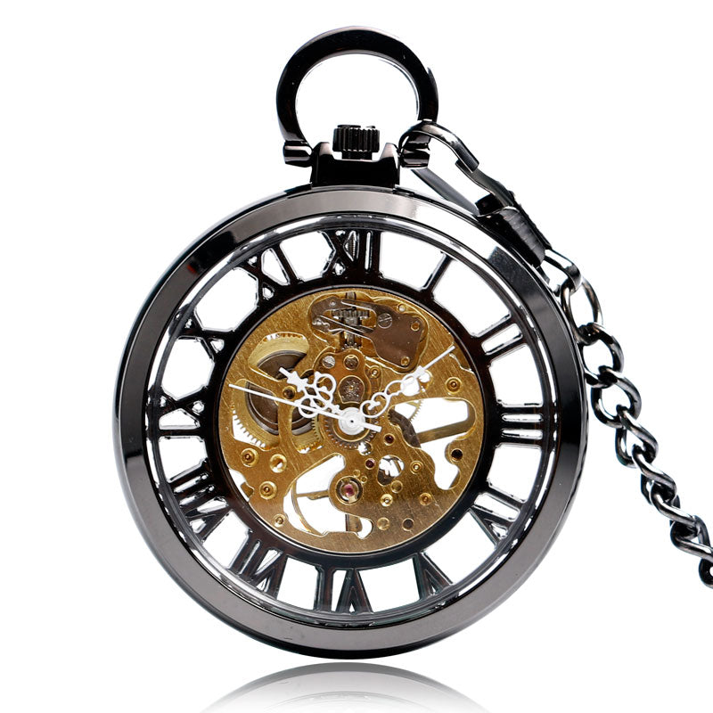 Taschenuhr mit freiliegendem Uhrwerk