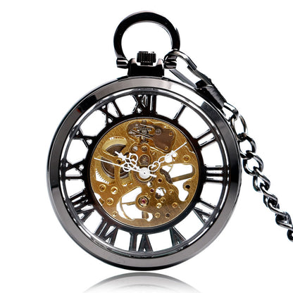 Taschenuhr mit freiliegendem Uhrwerk