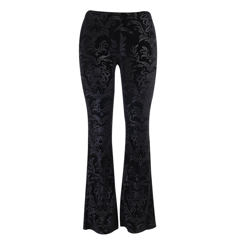 Schwarze Gothic-Hose für Damen