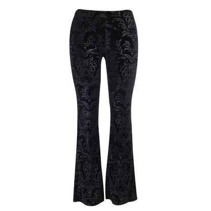 Schwarze Gothic-Hose für Damen