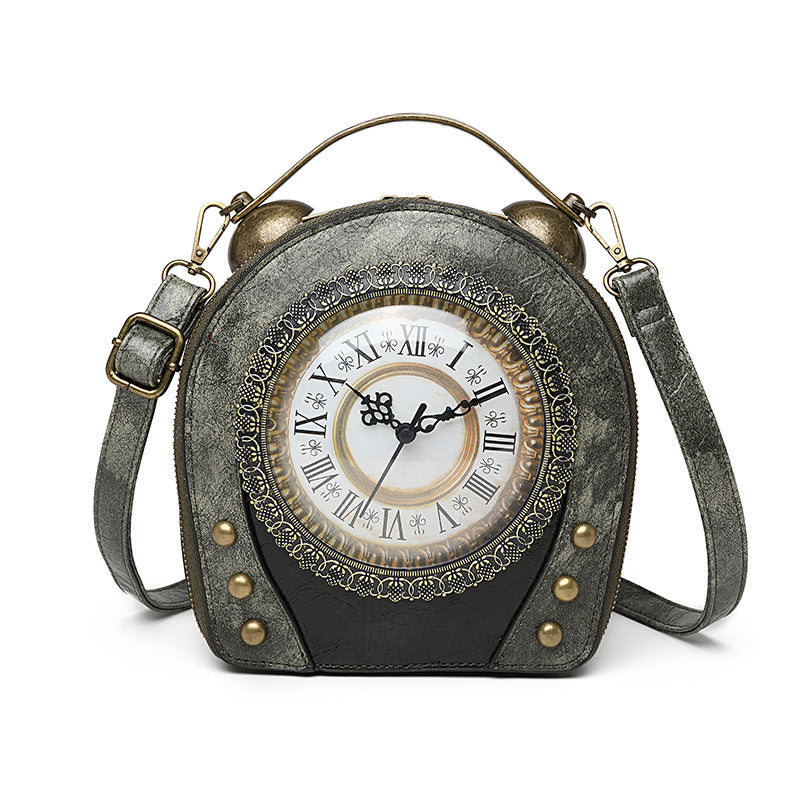 Steampunk-Uhr-Handtasche